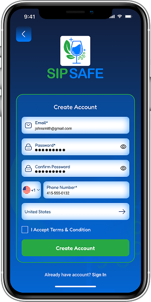 SIP Safe App